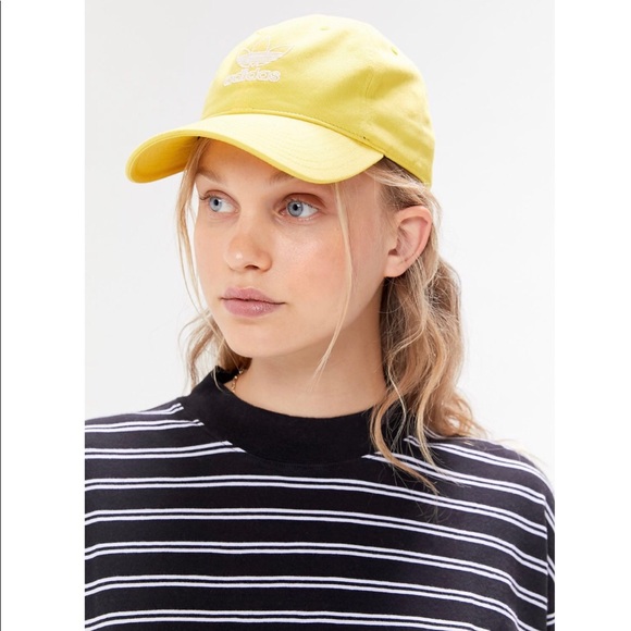 yellow adidas baseball cap